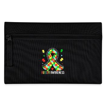 Autism Awareness - Pencil Case - black - Front
