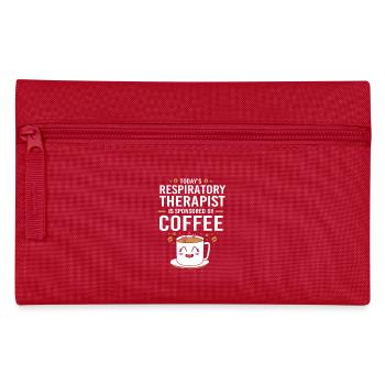 Atmen Atmung Atemwegstherapeut Sauerstoff - Federtasche - Rot - Vorne