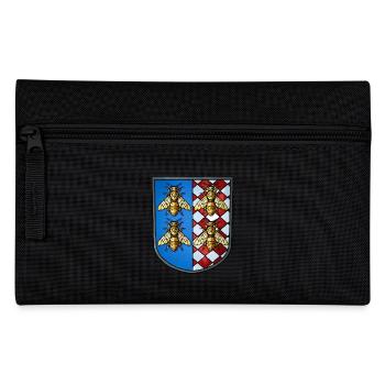 Wappen Bienen - Federtasche - Schwarz - Vorne