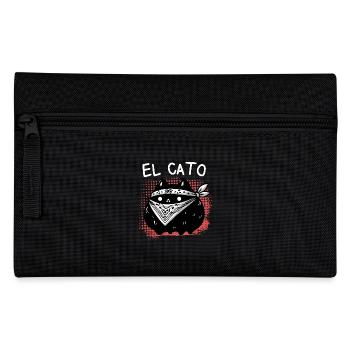 El Cato Bandana Cat – Cute Criminal charm - Pencil Case - black - Front