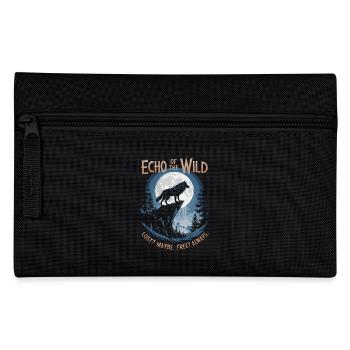 Echo of the Wild - Heulender Wolf, Freiheit & Natur - Federtasche - Schwarz - Vorne