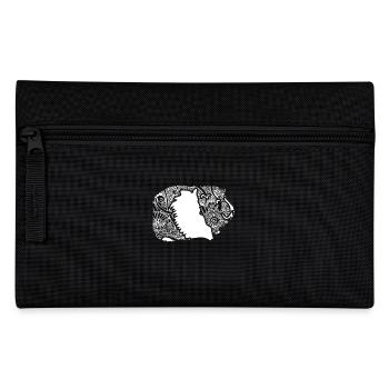 Guinea Pig Guinea Pig Floral Pattern - Pencil Case - black - Front