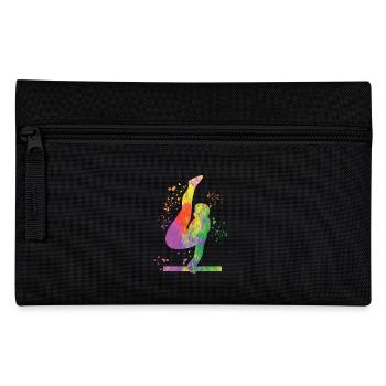 Gymnastics Parallel Bars Artistic Gymnastics - Pencil Case - black - Front