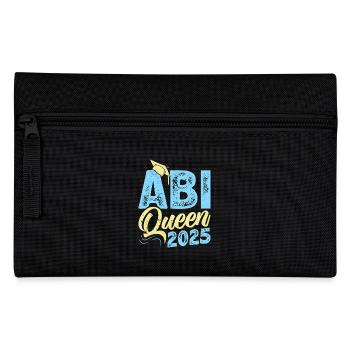 ABI QUEEN 2025 Abiturientin Abitur Geschafft - Federtasche - Schwarz - Vorne