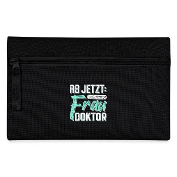 Doktorarbeit AB JETZT BITTE FRAU DOKTOR Lustiges - Federtasche - Schwarz - Vorne