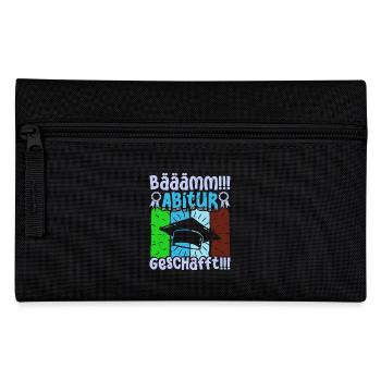 ABITUR GESCHAFFT!! Abi Geschafft Lustiges - Federtasche - Schwarz - Vorne