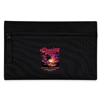 Sunset Paradise Statement Retro - Pencil Case - black - Front