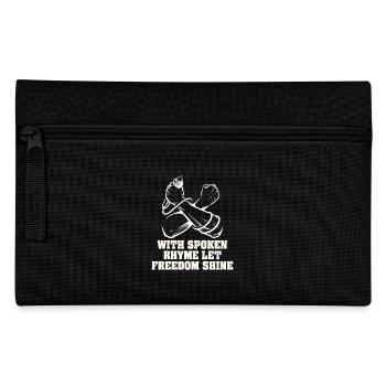 Poésie Slam Comptine parlée Poésie slam - Trousse - noir - Devant
