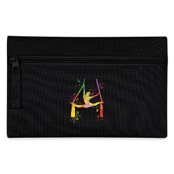Tissu vertical acrobaties aériennes soie aérienne - Trousse - noir - Devant