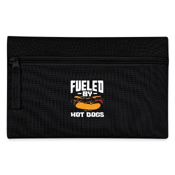 Powered by Hot Dogs - Hot Dog Lover - Pencil Case - black - Front