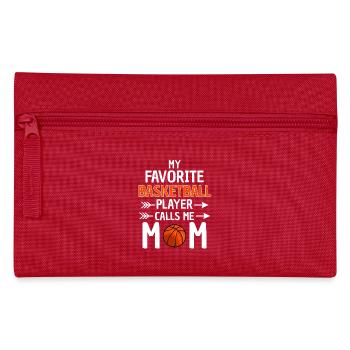 Maman joueuse de basket-ball Maman basketteuse - Trousse - rouge - Devant