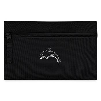 Killer Whale Floral Pattern - Pencil Case - black - Front
