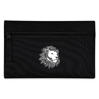 Lion Lion Floral Pattern - Pencil Case - black - Front