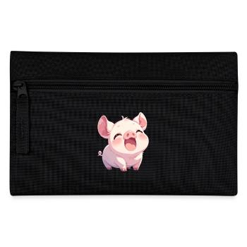 Schweine Schwein - Federtasche - Schwarz - Vorne