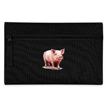 Schweine Schwein - Federtasche - Schwarz - Vorne