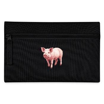 Schweine Schwein - Federtasche - Schwarz - Vorne