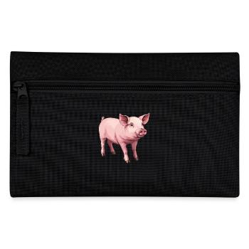 Schweine Schwein - Federtasche - Schwarz - Vorne