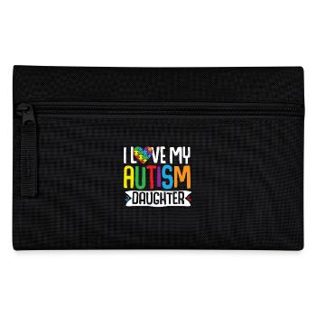 Cadeau de sensibilisation à l’autisme Parents Fille - Trousse - noir - Devant