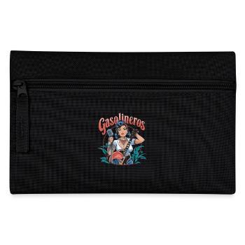 Gasolineros Retro Rockabilly Kunst mit - Federtasche - Schwarz - Vorne