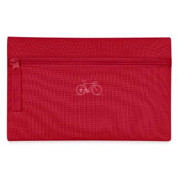Motif de vélo simple, esthétique minimaliste - Trousse - rouge - Devant