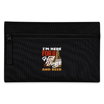 Amateurs de hot-dogs pour les hot-dogs et la bière - Trousse - noir - Devant