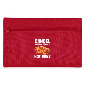 Amateur de hot-dogs Funny Fancy Délicieux hot-dogs - Trousse - rouge - Devant