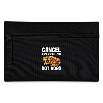 Amateur de hot-dogs Funny Fancy Délicieux hot-dogs - Trousse - noir - Devant
