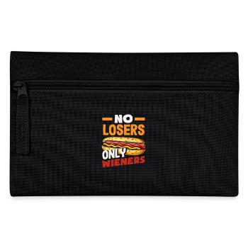 No losers only Viennese hot dog lovers - Pencil Case - black - Front