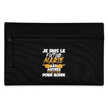 Futur Marié Enterrement De Vie De Garçon EVG - Trousse - noir - Devant