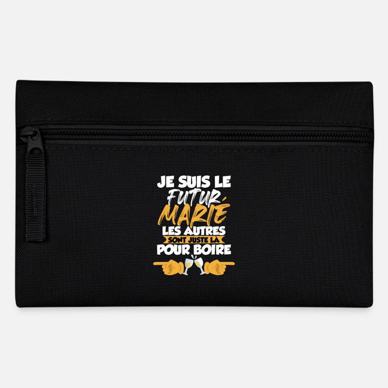 Enterrement De Vie De Garçon Futur Marié EVG Drôle - Trousse - noir