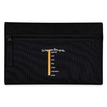 Party Länge Meines Shirts Sagt Alles Feiern JGA - Federtasche - Schwarz - Vorne