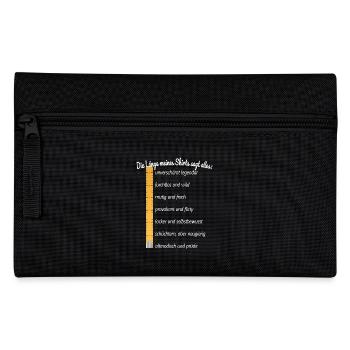 Party Länge Meines Shirts Sagt Alles Feiern JGA - Federtasche - Schwarz - Vorne