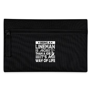 Lineman It's A Way Of Life - Pencil Case - black - Front