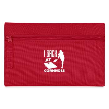 Cornhole Lover - I Win at Cornhole - Pencil Case - red - Front
