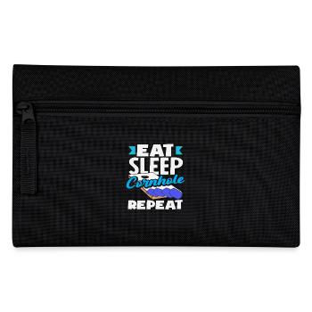 Cornhole Lover : Manger Dormir Cornhole Répéter - Trousse - noir - Devant