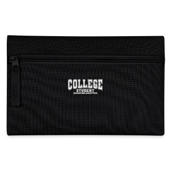 College Student Donation Accepted Humor - Federtasche - Schwarz - Vorne