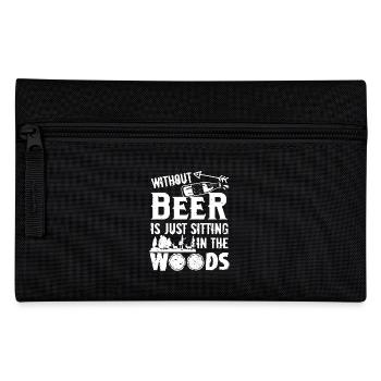 Camping Without Beer - Pencil Case - black - Front
