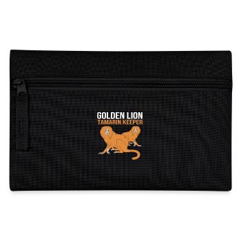 Tamarin Monkey Monkey Monkey Monkey Face - Pencil Case - black - Front