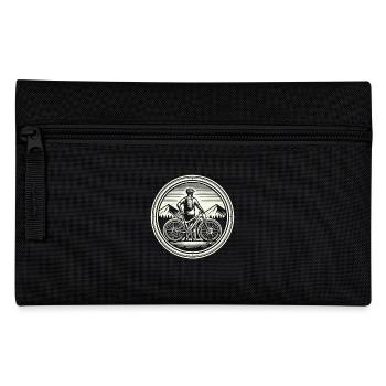 Mountain Bike Adventure Bike Mountains Retro - Pencil Case - black - Front