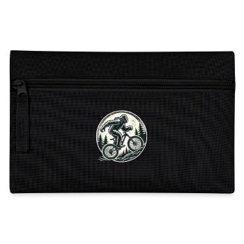Bike Adventure Bigfoot Mountain Bike Forest - Pencil Case - black - Front