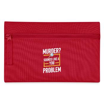 Krimi-dinner-outfit, Party, Tatort - Federtasche - Rot - Vorne