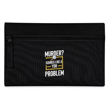 Murder Mystery Dinner Outfit, Party, Crime Scene - Pencil Case - black - Front