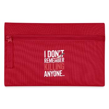 Krimi-dinner-outfit, Party, Tatort - Federtasche - Rot - Vorne