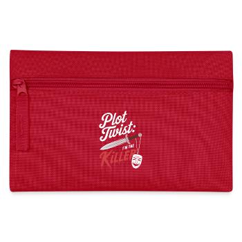Krimi-dinner-outfit, Party, Tatort - Federtasche - Rot - Vorne