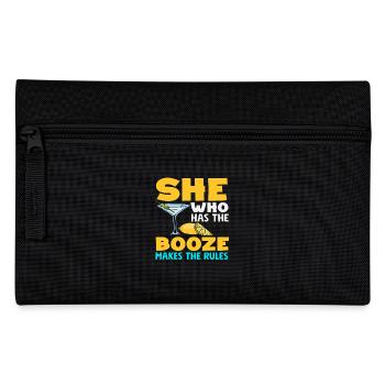 Barmaid disant qu’elle fait les règles - Trousse - noir - Devant