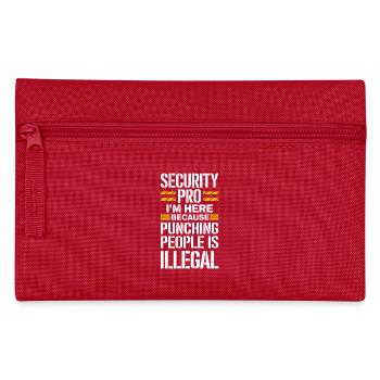 Private Security Professional Bodyguard Vip - Federtasche - Rot - Vorne