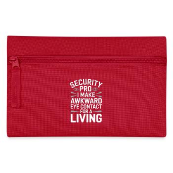 Private Security Professional Bodyguard Vip - Federtasche - Rot - Vorne