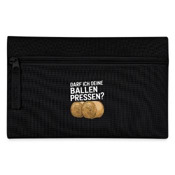 Darf Ich Deine Ballen Pressen? Bauer, Heuernte, - Federtasche - Schwarz - Vorne