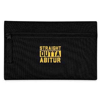 Abitur Prüfungen STRAIGHT OUTTA ABITUR Abi - Federtasche - Schwarz - Vorne