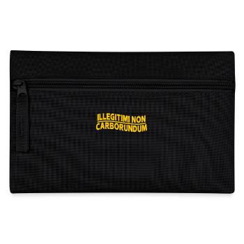 illegitimi non carborundum statement with charm - Pencil Case - black - Front